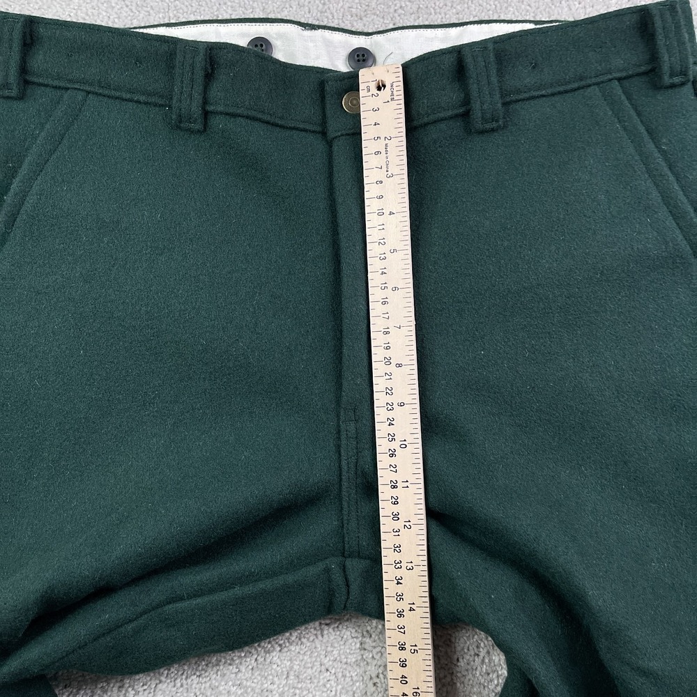 Big Bill Pants Mens 38x26 Green Heavy Wool Flannel Hunting Workwear Utility - Picture 6 of 11